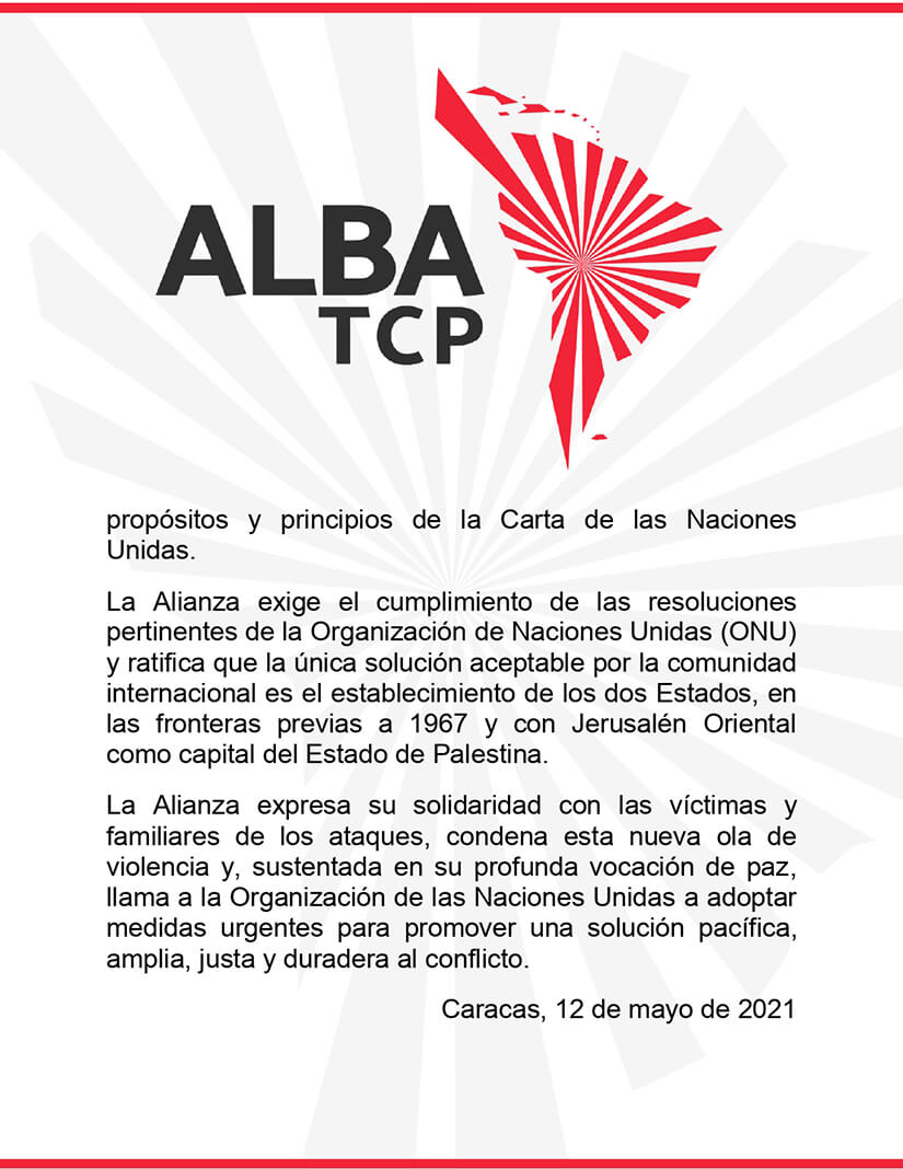 comunicado-alba-condena-agresiones-palestina